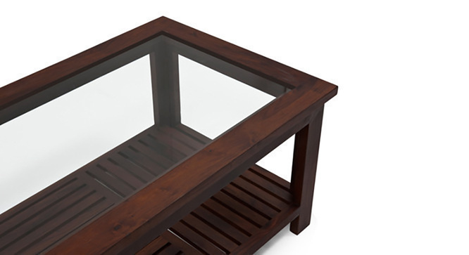 Transparent Coffee Table(Mahogany)